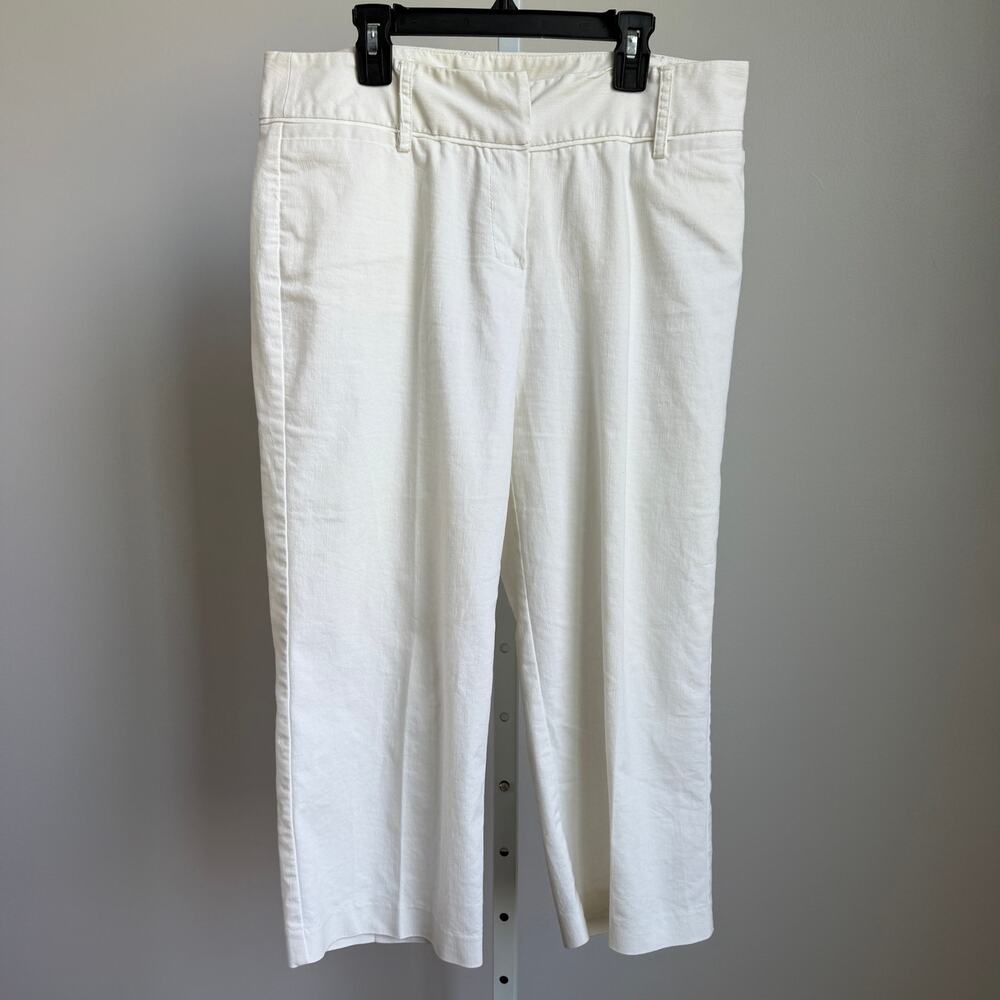 Zac & Rachel sz 8 white capri pants